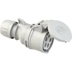 Industrie-Kupplung SHARK 32A 5-polig 1h Schutzart IP44 Schraubklemme - Weiß