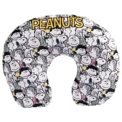 United Labels® Dekokissen Peanuts - allover - Reisekissen Nackenhörnchen Allover bunt