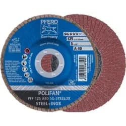 Pferd Fächerschleifscheibe A 40SG gerade 125mm K40