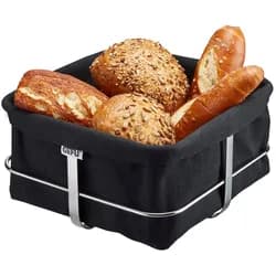 GEFU Brotkorb schwarz eckig
