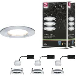 Paulmann LED Einbauleuchte Nova Basisset starr - Silber