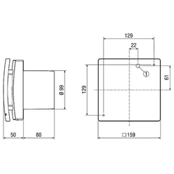 Maico Kleinraumventilator ECA 100 ipro H