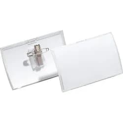 Durable Namensschilder »Click Fold« mit Kombiklemme transparent, 9x5.4 cm