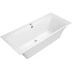 V&B Rechteck-Badewanne Squaro Edge 12 Duo 170x75cm, weiß, Ablauf mittig