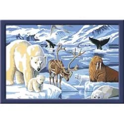 Ravensburger Beschäftigung - CreArt - Malen nach Zahlen 28909 - Tiere der Arktis – Kinder ab 11 Jahren