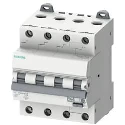 RCBO combi switch 3P+N 30mA 6kA C16A
