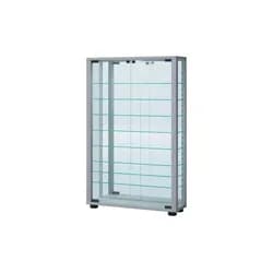 VCM Wandvitrine "Vitrosa Mini" mit Spiegel Silber