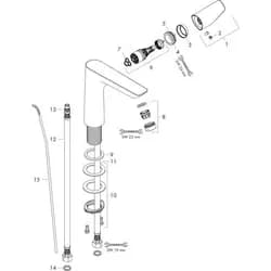 hansgrohe Spültischarmatur schwarz