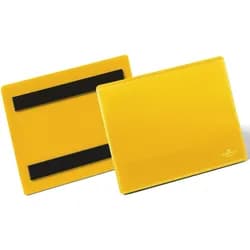 Durable Magnetische Kennzeichnungstasche A6 quer »1756« gelb