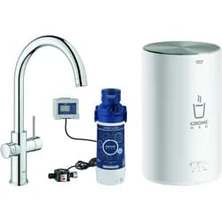 Red Duo, Armatur und Boiler Größe M, chrom