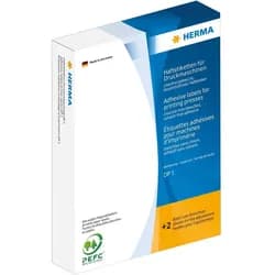 HERMA Haftetikett für Druckmaschinen DP1, 22 x 32 mm, weiß, permanent haftend