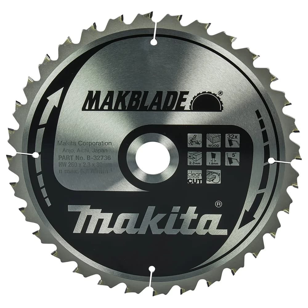 Makita Sägeblatt 260x30x32Z B-32736