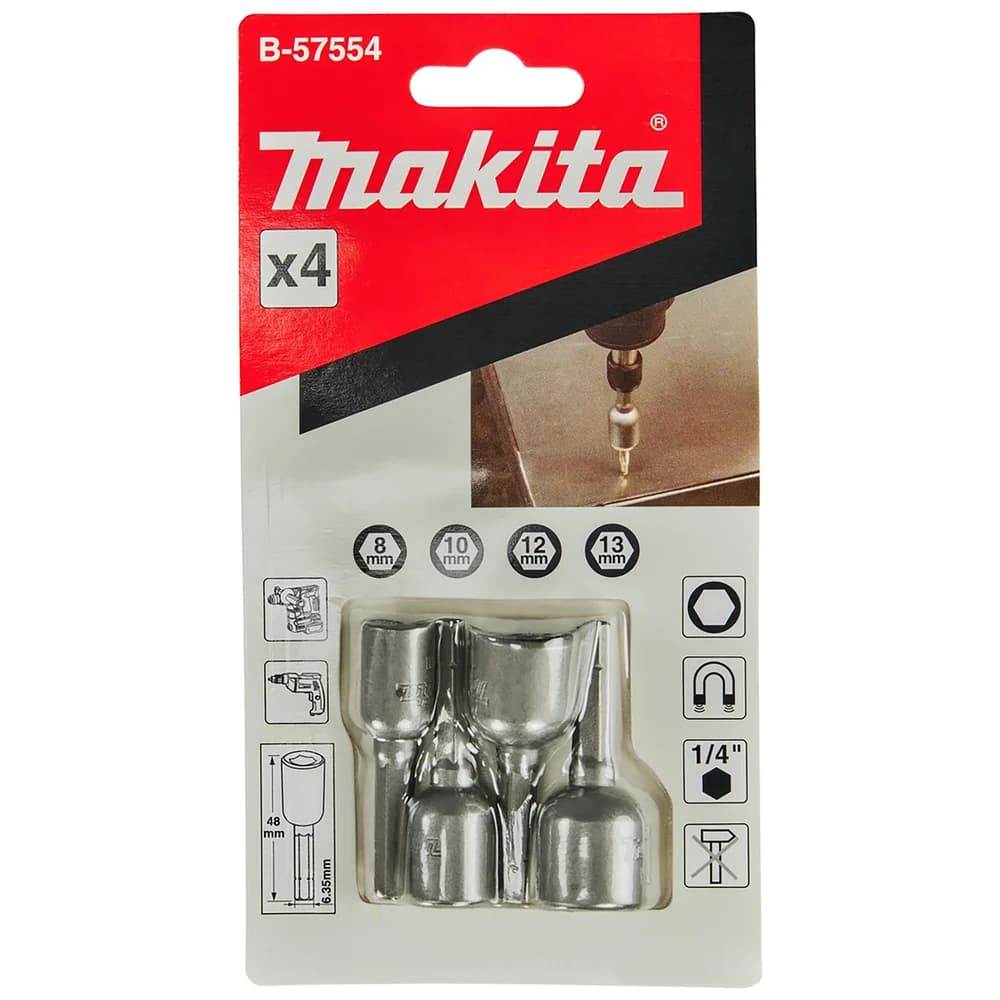 Makita Steckschlüssel-Set 4Stk B-57554