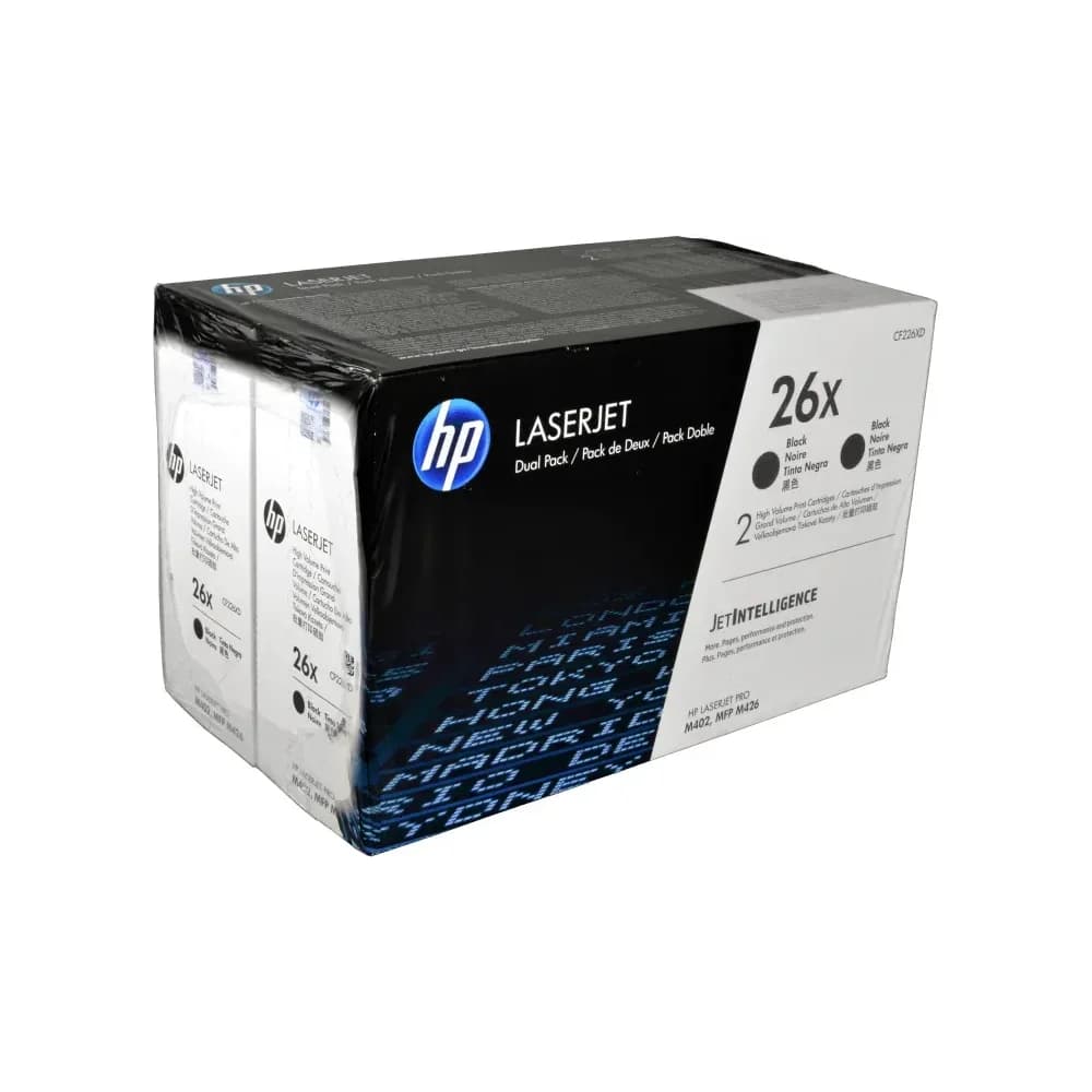 2 HP Toner CF226XD 26X Doppelpack schwarz