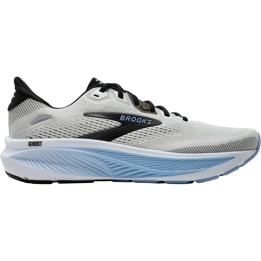Brooks Ghost 18 Herren Laufschuh Medium (1D) White/Black/Open Air - 42