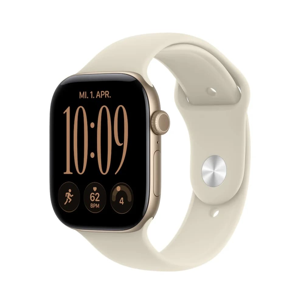 Apple Watch Series 12 Aluminium (GPS + Cellular) 46mm Lichtgold