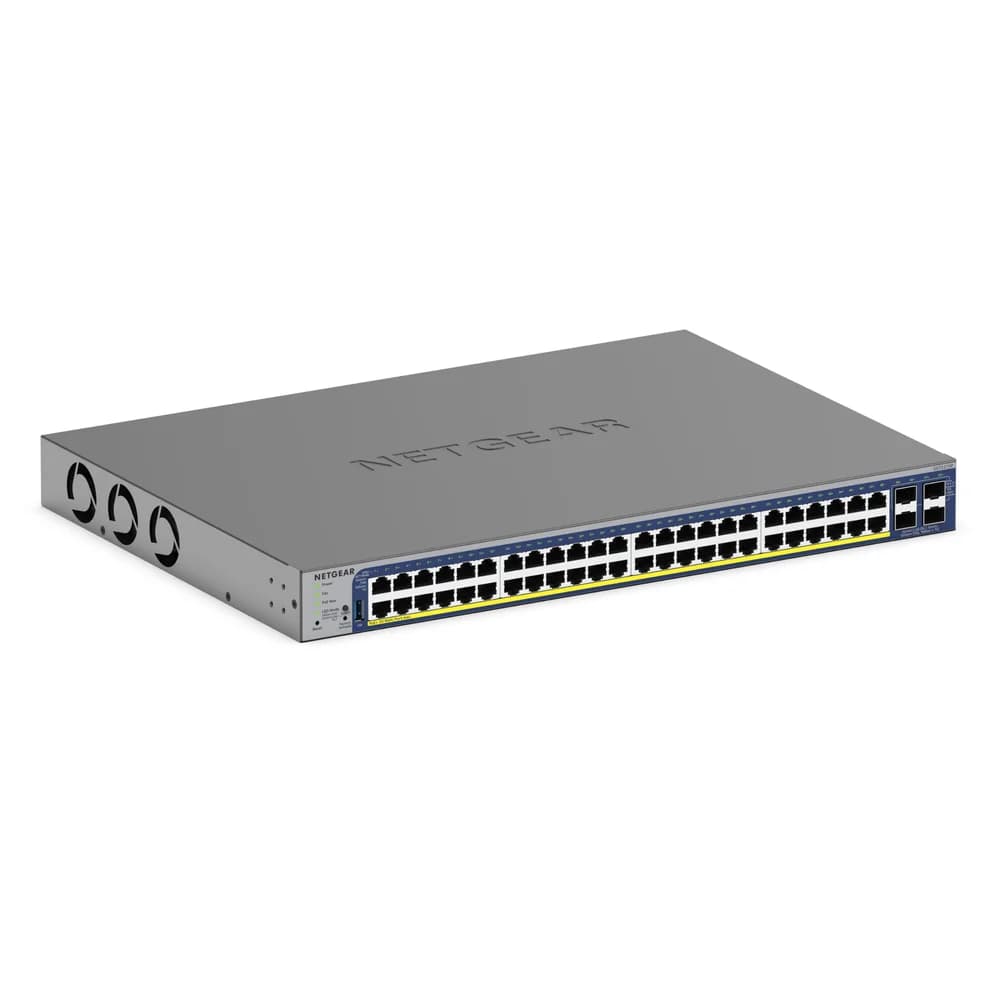 Netgear GS752TXPv3 (48 Ports), Netzwerk Switch, Schwarz