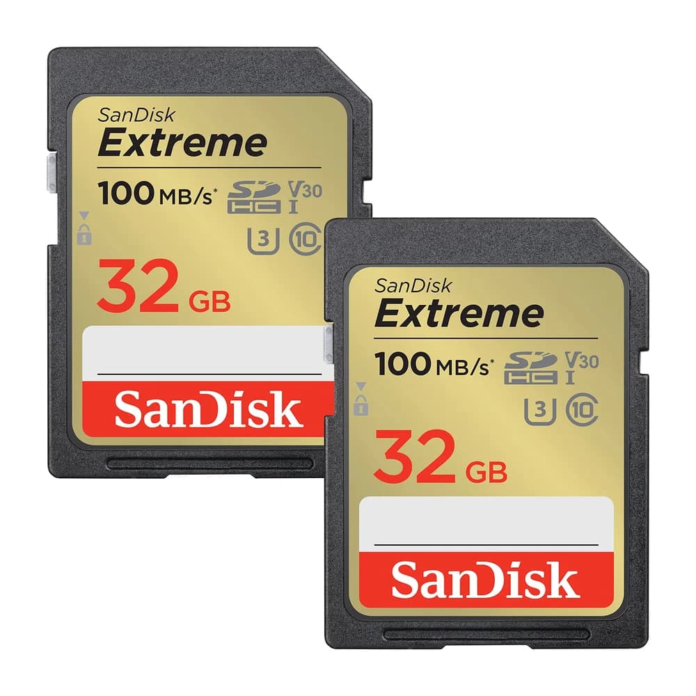 SanDisk Extreme SD UHS-I Speicherkarten 32 GB - 2 Pack