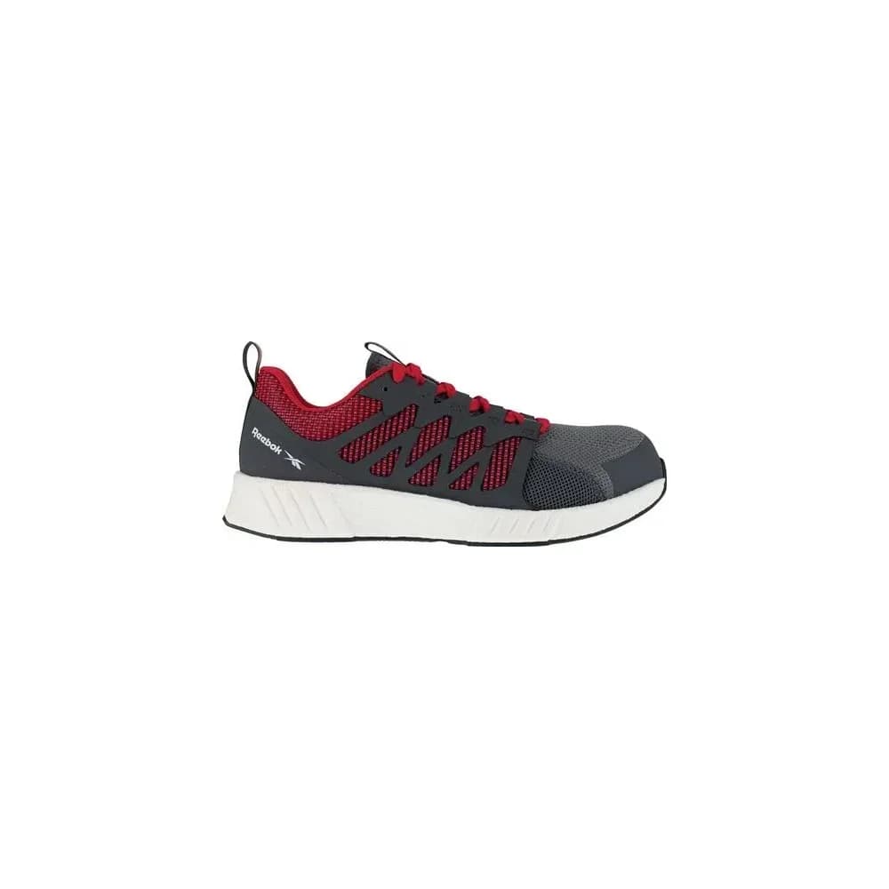 Reebok Halbschuh Fusion Flexweave Work, S1P, 43 grau/rot/weiß Gr. 43