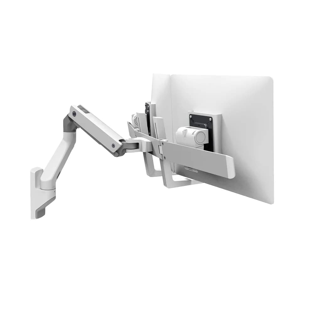 Ergotron HX Dual Monitor Arm für 2 Monitore, Wandhalterung (weiß)