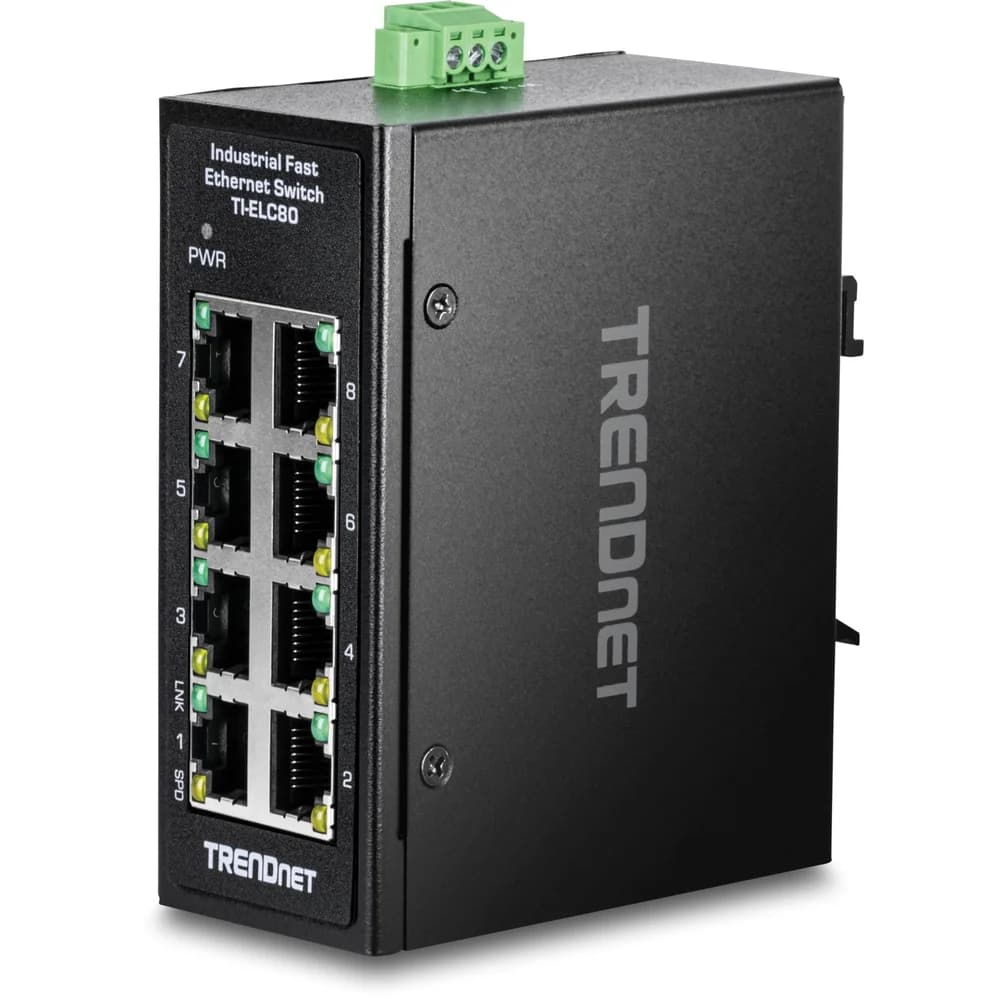 Trendnet TI-ELC80 Netzwerk-Switch Unmanaged Fast Ethernet (10/100) Schwarz