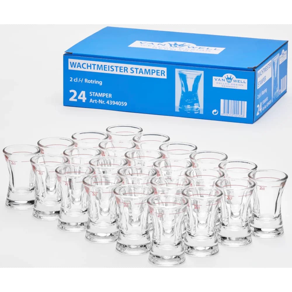 Van Well Wachtmeister Stamper geeicht 2cl-Rotring 24er Set