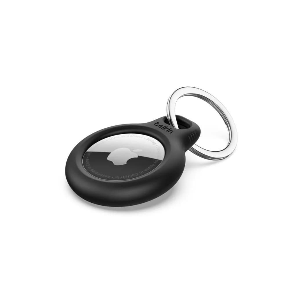 Belkin Schlüsselanhänger für Apple AirTag,schwarz F8W973btBLK