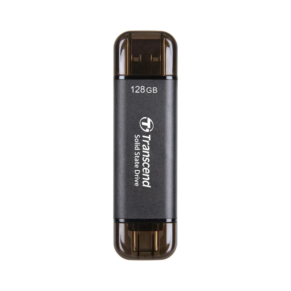 Transcend ESD310C Externe SSD 128 GB, schwarz