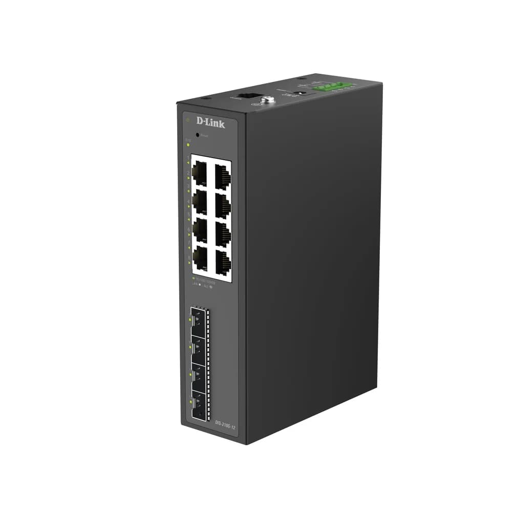 D-LINK DIS210G12 - Switch, managed, 12-Port, SFP