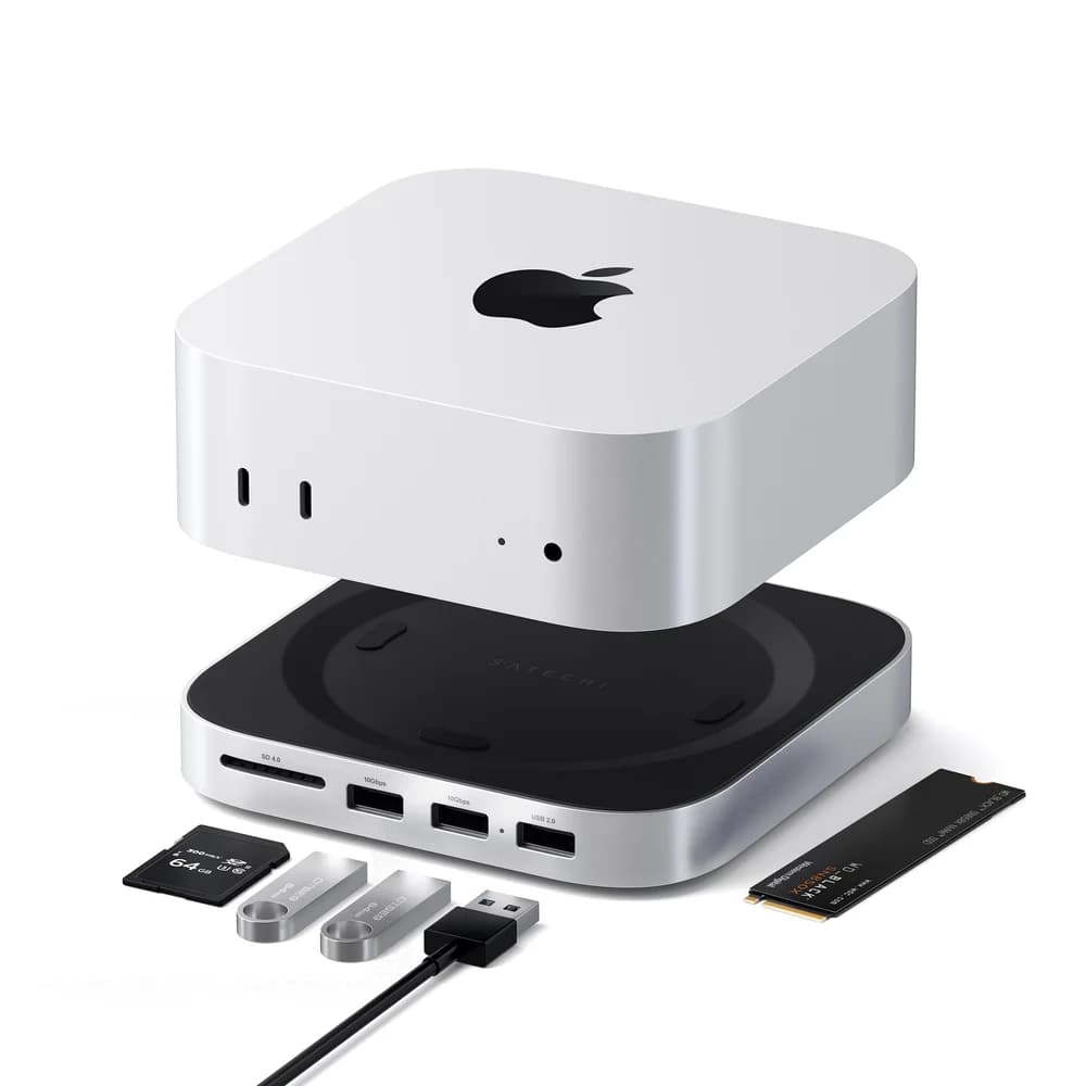 Satechi Stand Hub Mac Mini M4 with SSD Enclosure