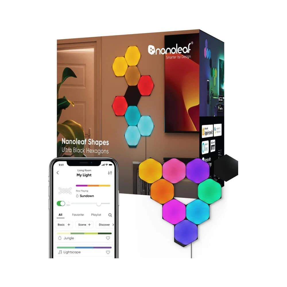 Nanoleaf Shapes Hexagons Starter Kit - 9 PK