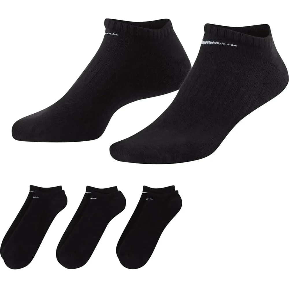 Nike Everyday Cushioned No-Show-Trainingssocken (3er-Pack) schwarz - M