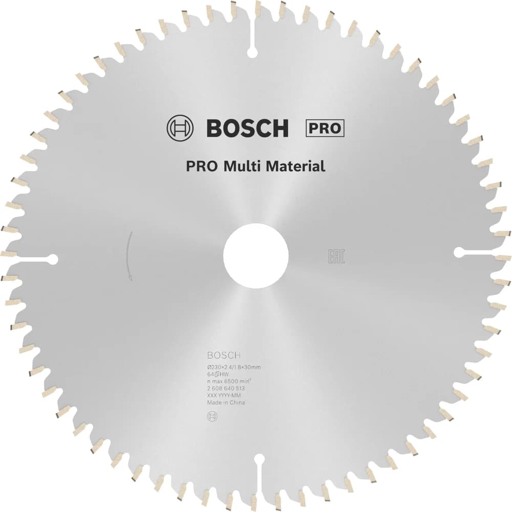 BOSCH Kreissägeblatt 230x30 64TR-F MULTI SB 2,4