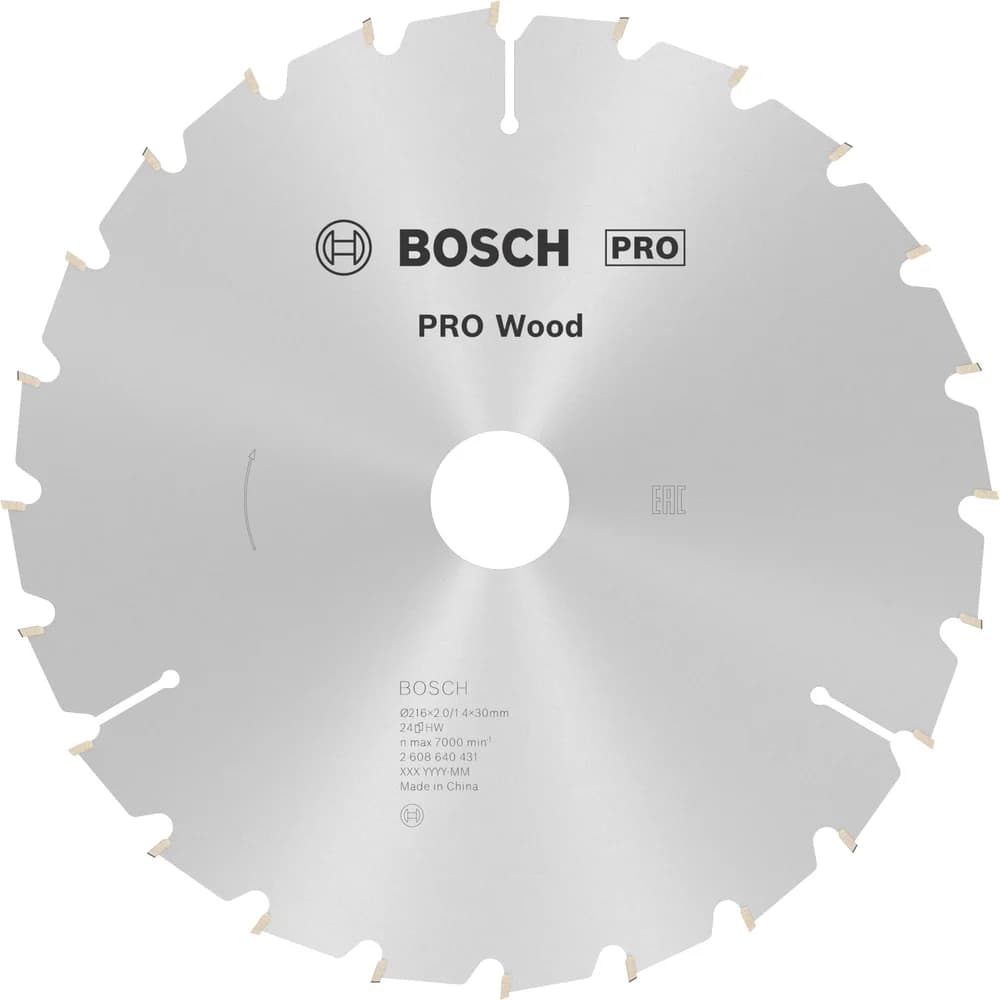 RUNDSAVKL Ø216X30MM 24T -5GR TRÆ