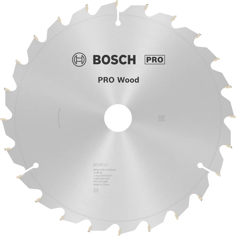 RUNDSAVKL Ø254X30MM 24T -5GR TRÆ