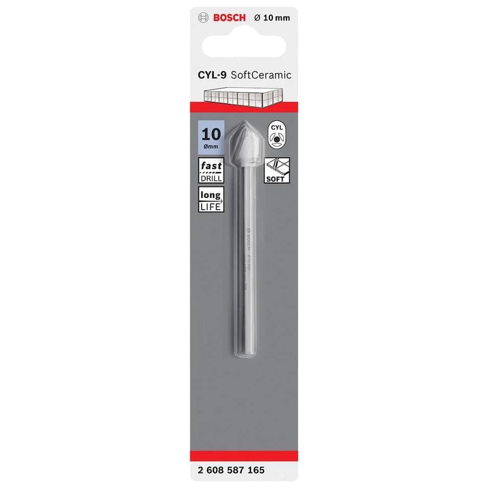 BOSCH Fliesenbohrer CYL-9 Ø 10 mm weiß