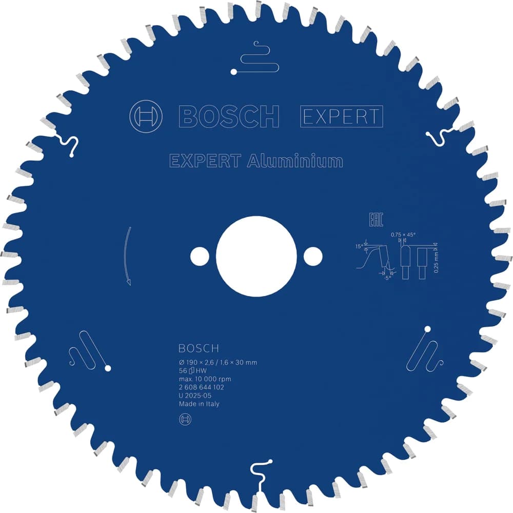 Kreissägeblatt Expert Aluminium - 10.000 / 190 / 56