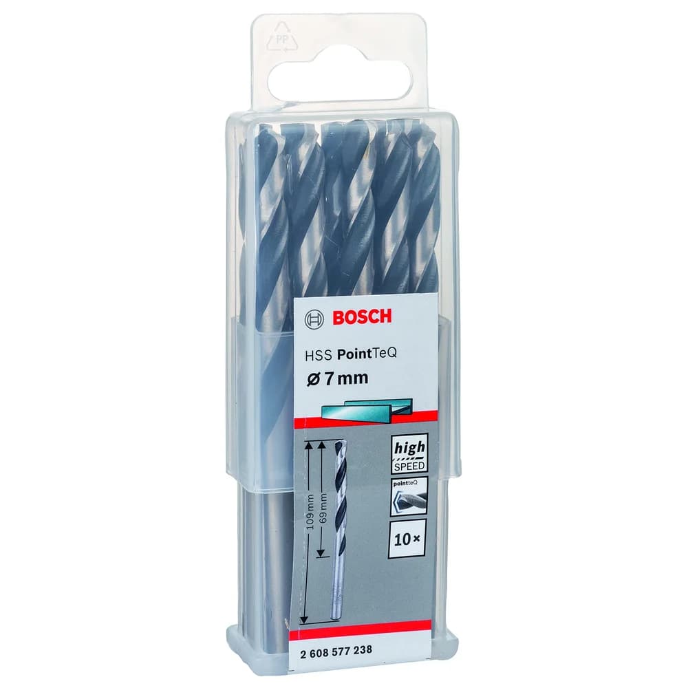 Bosch Metallspiralbohrer HSS PointTeQ DIN 338 7,0 mm