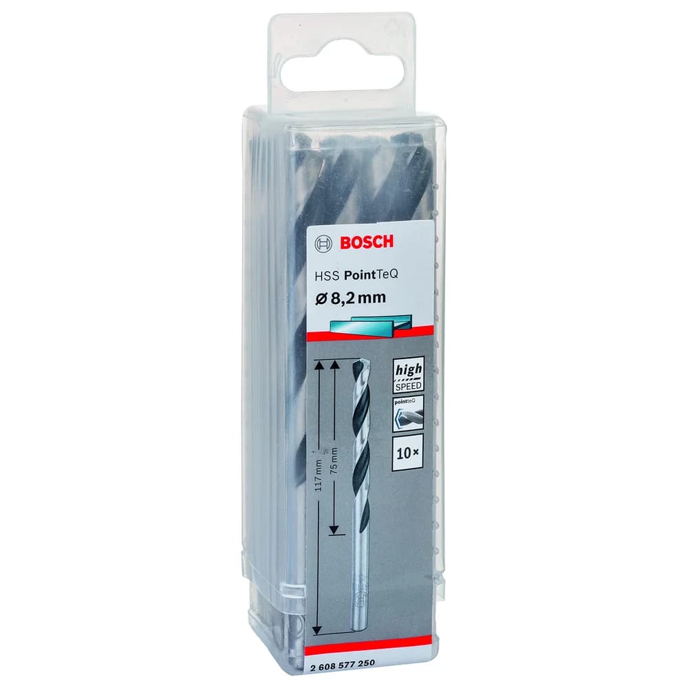 Bosch Metallspiralbohrer HSS PointTeQ DIN 338 8,2 mm