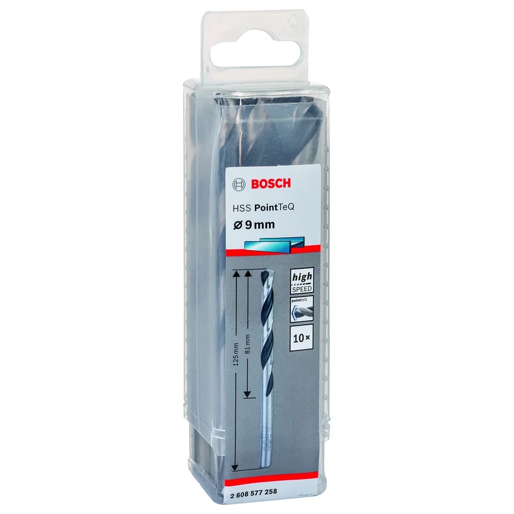 Bosch Metallspiralbohrer HSS PointTeQ DIN 338 9,0 mm