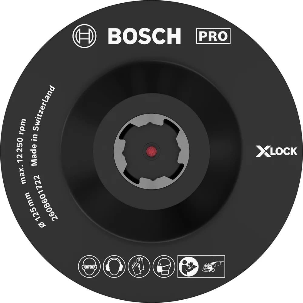 BAGSKIVE PLAST X-LOCK VELCRO 125MM