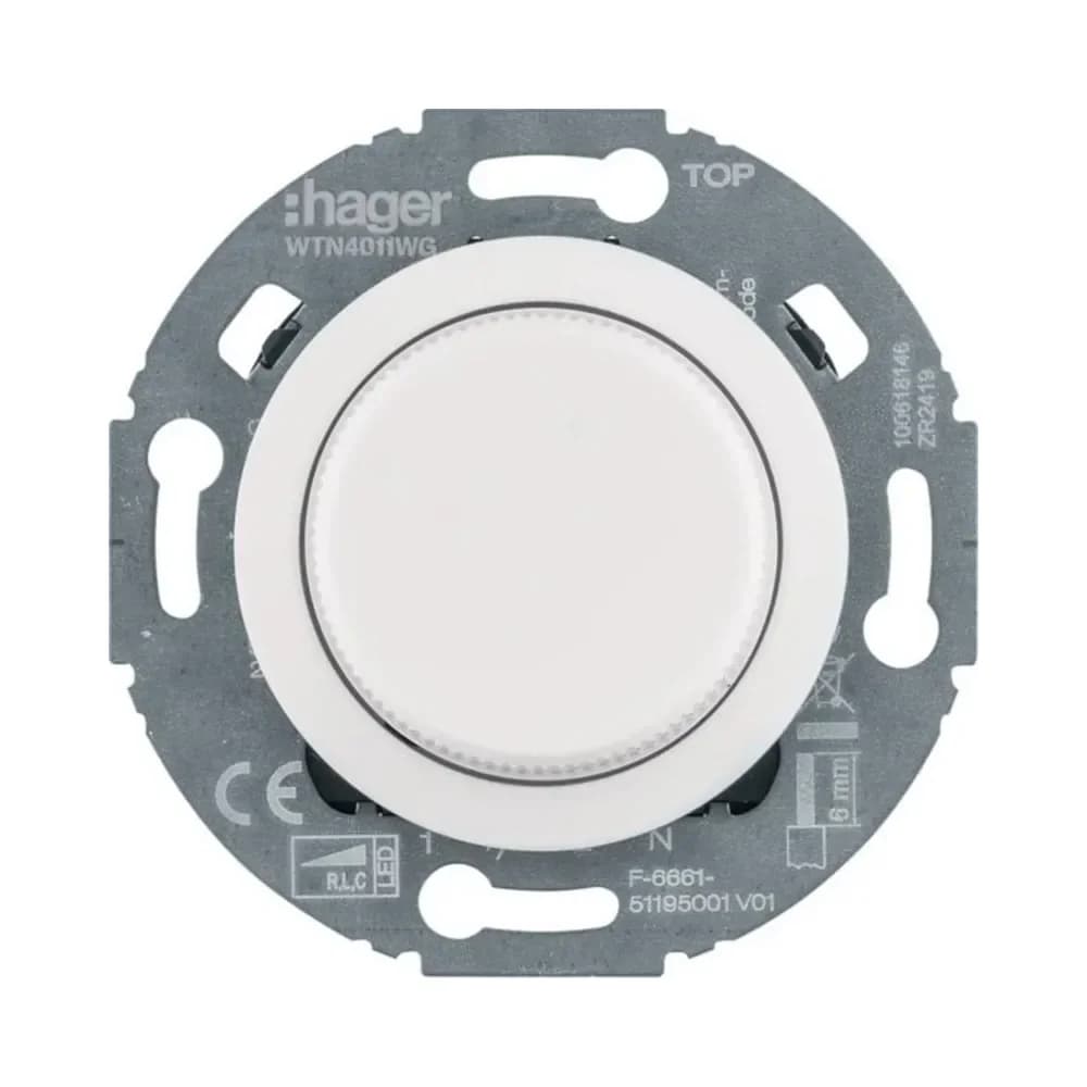 Hager Universal-Drehdimmer WTN4011WG