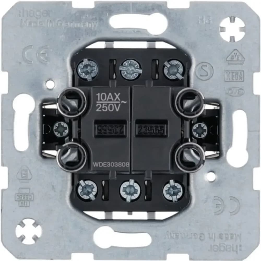 Hager Doppel-Wechselschalter WDE303808