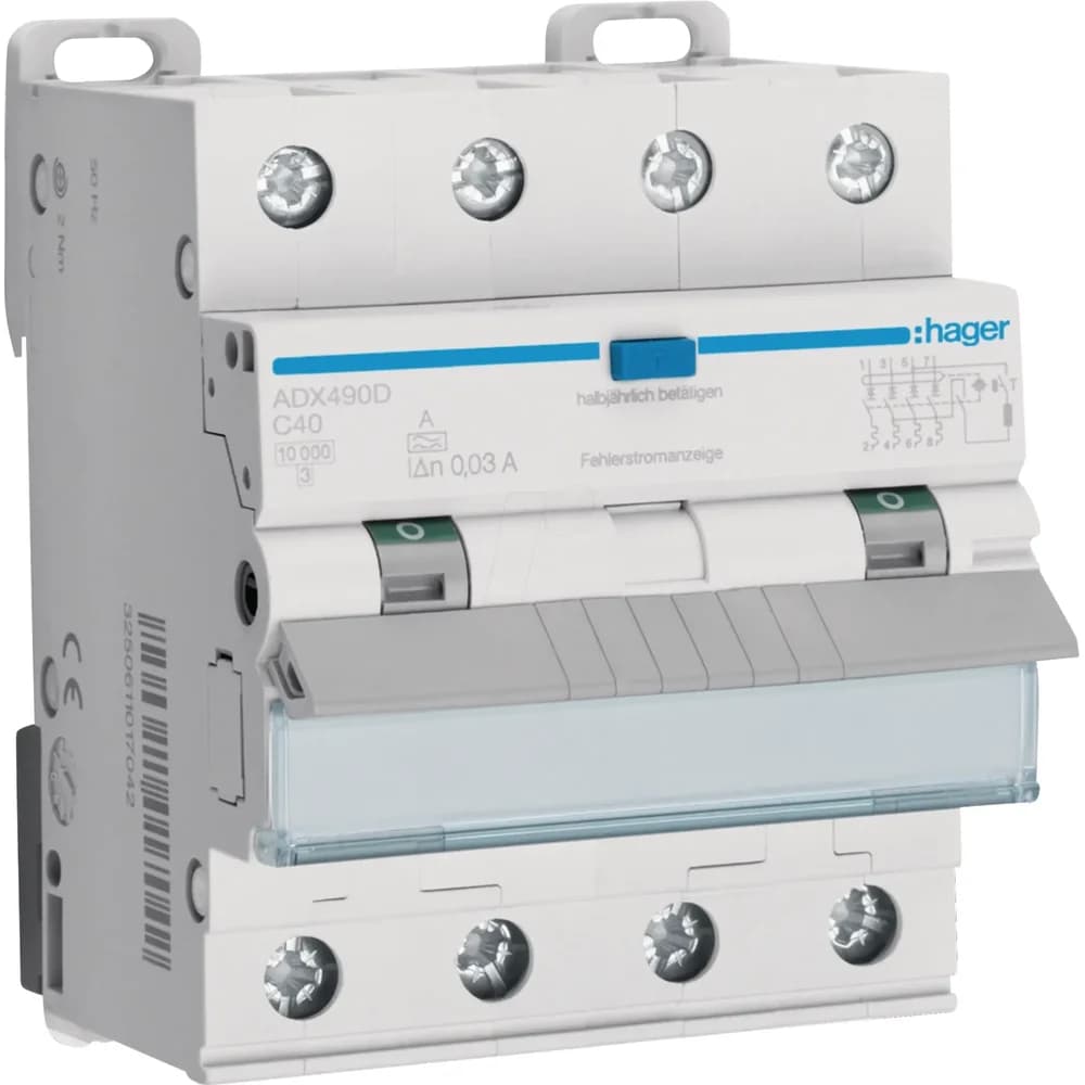 Hager FI/LS-Schalter ADX490D