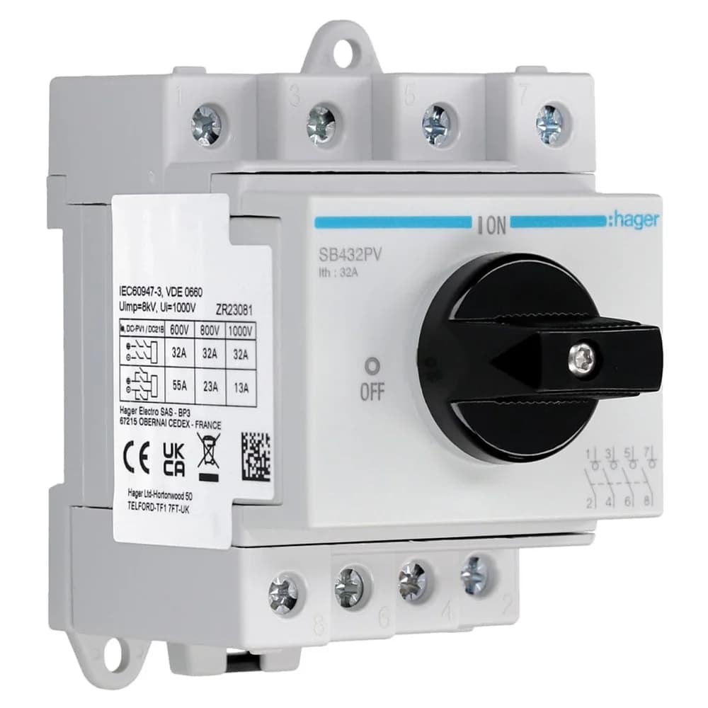 Hager SB432PV, 1000 V