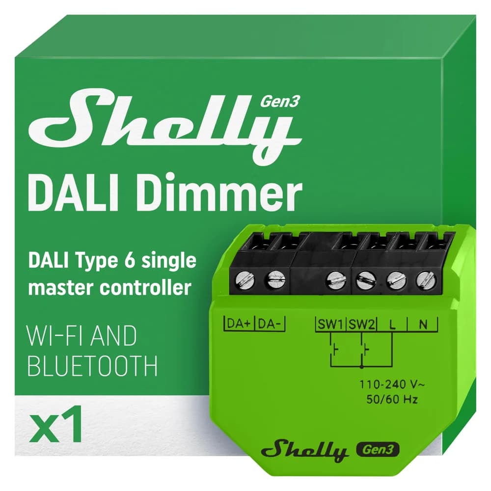 Shelly DALI Dimmer Gen3 WiFi LED-Beleuchtungsdimmer