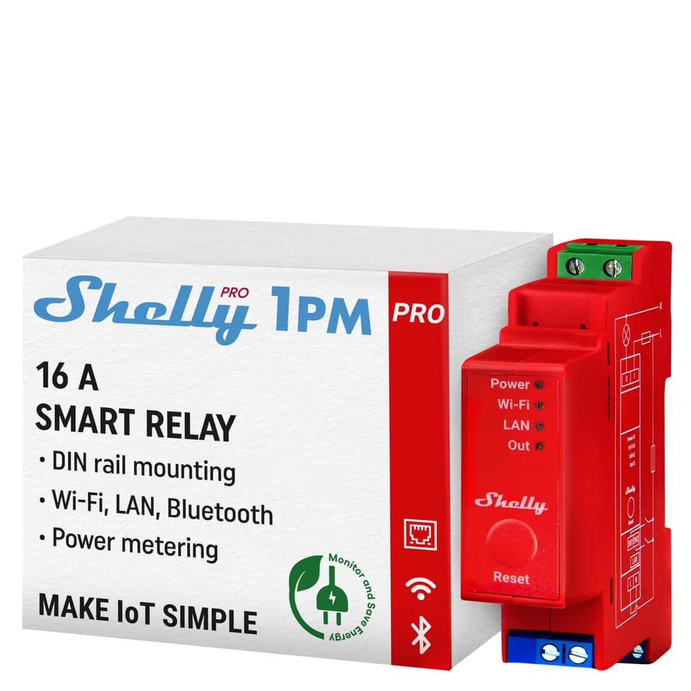 Shelly Pro 1PM, Relais