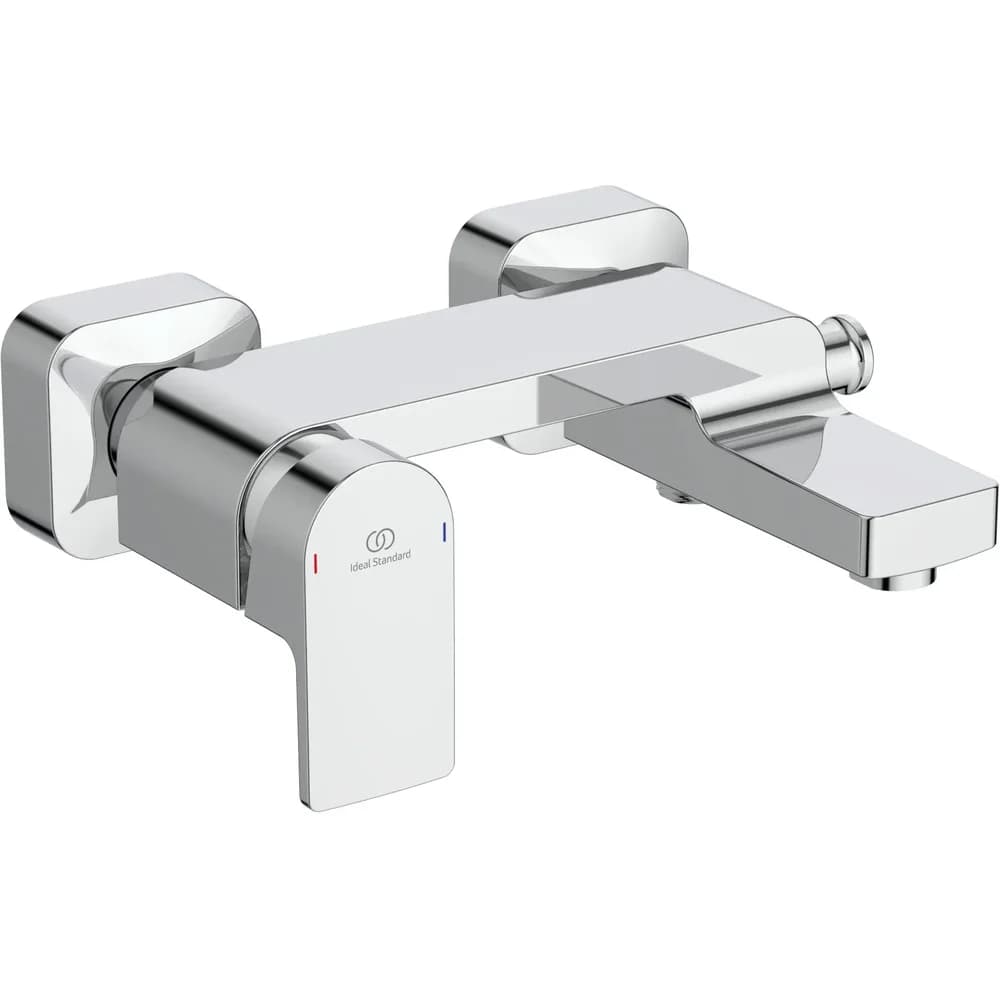 Ideal Standard Badearmatur Edge Aufputz, Ausladung 164mm A7121AA Chrom - Silber