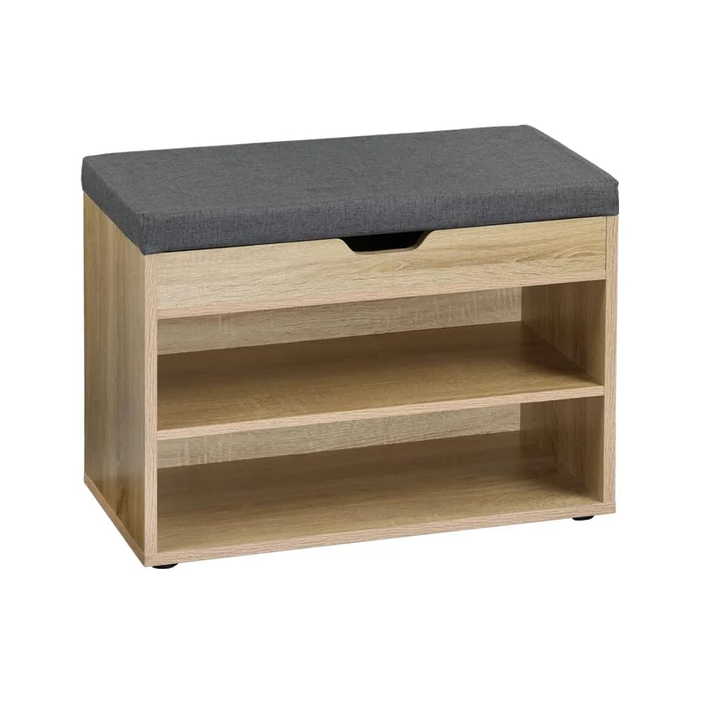 KESPER Schuhschrank mit Sitzkissen, Eichendekor, FSC