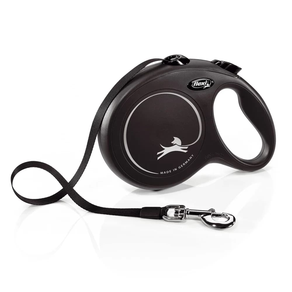 flexi Hundeleine Hundeleine New Classic 8m Schwarz Größe L, (Packung)